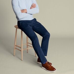 Charles Tyrwhitt Extra Slim Ultimate Non-Iron Chinos - Royal Blue Men's Pants